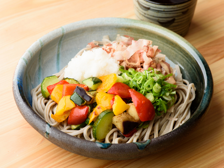 いろどり野菜のおろしそば